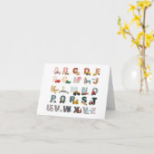 かわいいアルファベットABCトラック、輸送車 カード (黄色い花)