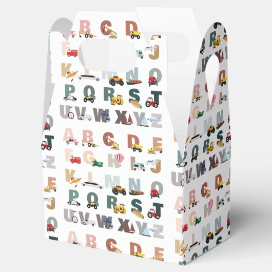 かわいいアルファベットABCトラック、輸送車 フェイバーボックス (オープン)