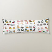 かわいいアルファベットABCトラック、輸送車 ボディピロー (裏面)