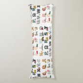 かわいいアルファベットABCトラック、輸送車 ボディピロー (正面縦)