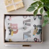 かわいいアルファベットABCトラック、輸送車 薄葉紙 (ギフト)