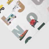 かわいいアルファベットABCトラック、輸送車 薄葉紙 (詳細)