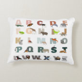 かわいいアルファベットABC動物 アクセントクッション (裏面)