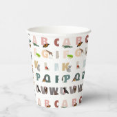 かわいいアルファベットABC動物 紙コップ (右)