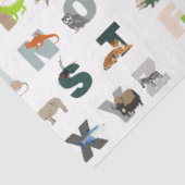 かわいいアルファベットABC動物 薄葉紙 (詳細)