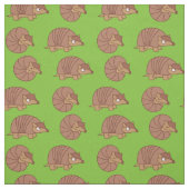 かわいいアルマジロ漫画の子供たち ファブリック (見本)