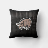 かわいいアルマジロ; カッコいい クッション (裏面)