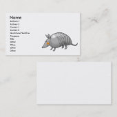 かわいいアルマジロ 名刺 (正面/裏面)