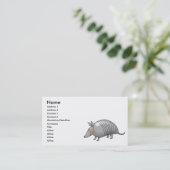 かわいいアルマジロ 名刺 (スタンド正面)
