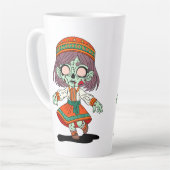 かわいいアルメニアンゾンビ カフェラテマグ (左アングル)