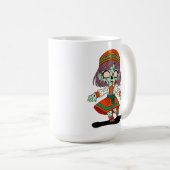 かわいいアルメニアンゾンビ コーヒーマグカップ (正面右)