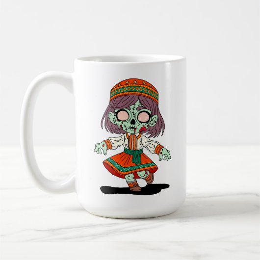 かわいいアルメニアンゾンビ コーヒーマグカップ (左)