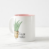 かわいいアロエザプラントラバーマグ ツートーンマグカップ (正面左)