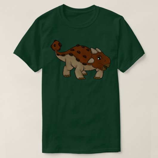 かわいいアンキロサウルス Tシャツ (デザイン正面)