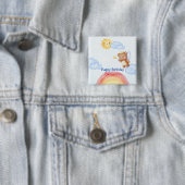 かわいいアングルteddy bear wing誕生日パーティー 缶バッジ (インサイチュ)
