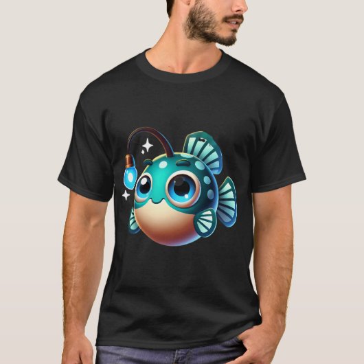 かわいいアンコウ Tシャツ (正面)