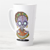 かわいいアンゴゾンビ カフェラテマグ (左アングル)