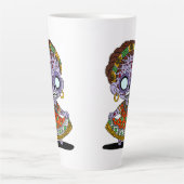 かわいいアンゴゾンビ カフェラテマグ (正面)