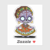 かわいいアンゴラのゾンビ シール (シート)