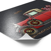 かわいいアンティーク車 フォトプリント (角)