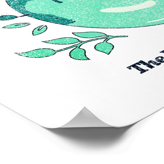 かわいいアースデイ毎日、かわいいかわいい ポスター (角)