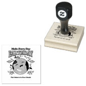 かわいいアースデイ毎日、かわいいかわいい ラバースタンプ (押印)