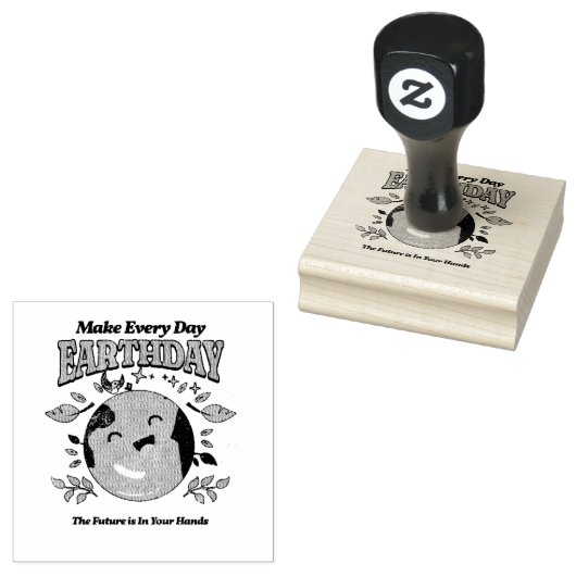 かわいいアースデイ毎日、かわいいかわいい ラバースタンプ (押印)