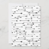 かわいいアーチェリーのパーティーの誕生日の招待 招待状 (裏面)