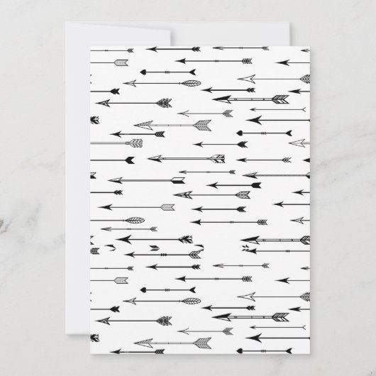 かわいいアーチェリーのパーティーの誕生日の招待 招待状 (裏面)