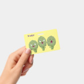 かわいいアーティチョークの歌う野菜アニメーション バッジ (手持ち)
