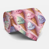 かわいいアートアイスクリームコーン ネクタイ (ロール)