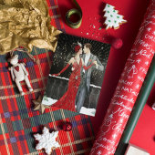 かわいいアートデコカップルのメッセージを追加 シーズンカード