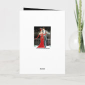 かわいいアートデコカップルのメッセージを追加 シーズンカード (裏面)