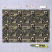 かわいいアートデコパターンパーティー組織 薄葉紙 (クラフト)