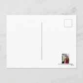 かわいいアートデコ・レトロ・ヴィンテージのクリスマスガール シーズンポストカード (裏面)