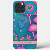 かわいいアートハートフラワーおもしろいインスピレーションカスタム Case-Mate iPhoneケース (裏面)