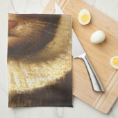 かわいいアートビクトリアンヴィンテージの絵画猫 キッチンタオル (四つ折り)