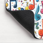 かわいいアートミュージカルノート抽象芸術 マウスパッド (コーナー)