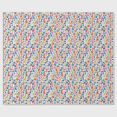 かわいいアートミュージカルノート抽象芸術 ラッピングペーパー (フラット)