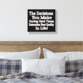 かわいいアートワークデザイン「あなたの人生のクオリティ！」 買 キャンバスプリント (インサイチュ (寝室))