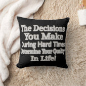 かわいいアートワークデザイン「あなたの人生のクオリティ！」 買 クッション (ブランケット)