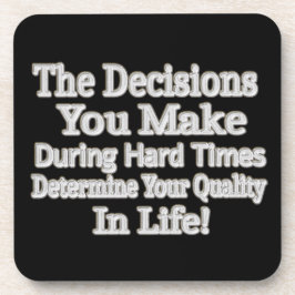 かわいいアートワークデザイン「あなたの人生のクオリティ！」 買 コースター