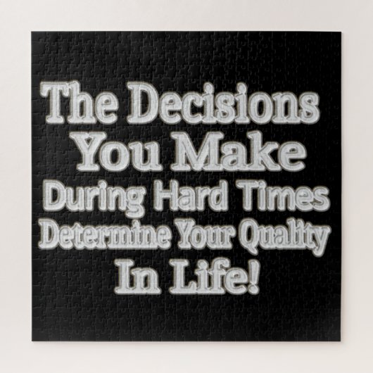 かわいいアートワークデザイン「あなたの人生のクオリティ！」 買 ジグソーパズル (縦)