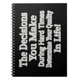 かわいいアートワークデザイン「あなたの人生のクオリティ！」 買 ノートブック