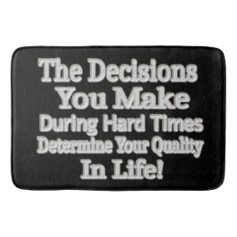 かわいいアートワークデザイン「あなたの人生のクオリティ！」 買 バスマット