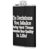 かわいいアートワークデザイン「あなたの人生のクオリティ！」 買 フラスク (左)