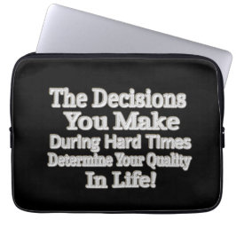 かわいいアートワークデザイン「あなたの人生のクオリティ！」 買 ラップトップスリーブ