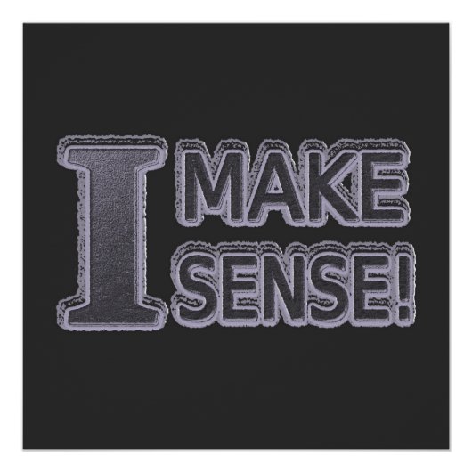 かわいいアートワークデザイン「意味を作る」につ買いて ポスター (正面)