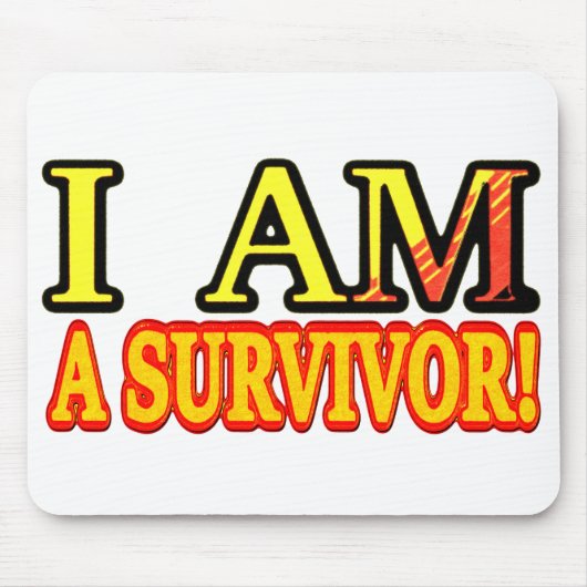 かわいいアートワークデザイン「SURVIVER」。買今 マウスパッド (正面)