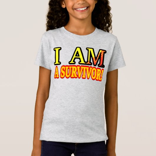 かわいいアートワークデザイン「SURVIVER」。買今 Tシャツ (正面)